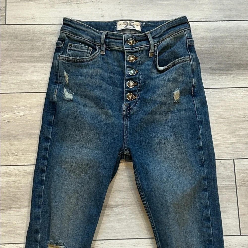 Free People We The Free skinny high rise ankle jeans size 25
